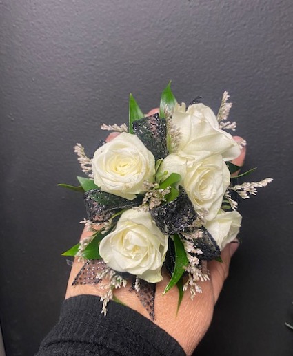 Black Ribbon Corsage  Corsage