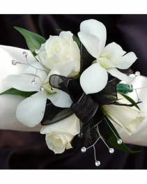 Black & White Corsage 
