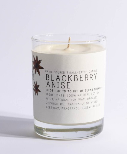 Blackberry Anise Soy Wax Candle
