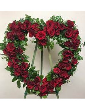 Blessed Heart Sympathy   FHF-S5410023 Funeral Standing Spray