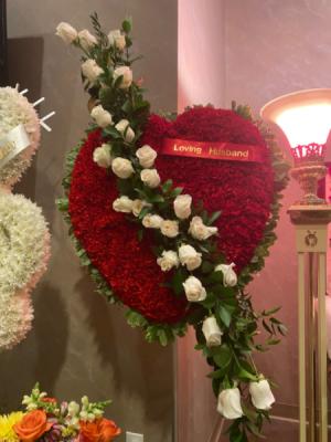 The Broken Heart Standing Spray from Roma Florist 