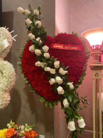 The Broken Heart Standing Spray from Roma Florist 