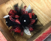Blissful Black Forever Rose Wrist Corsage