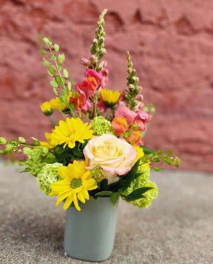 Blissful Bouquet Ceramic Container 