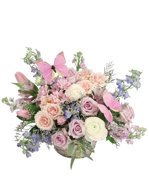 Blissful Butterfly Basket Arrangement