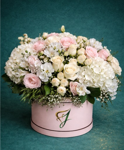 BLISSFUL TENDERNESS FLOWERS IN BOX assorted flowers