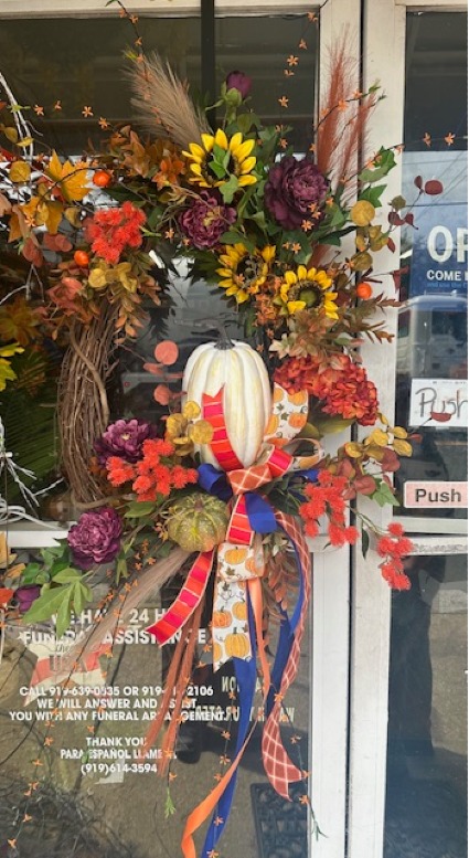 fall wreath best seller SILK FALL WREATH