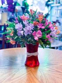 Blooming Alstros Floral Arrangement