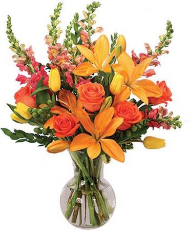 Blooming at Dawn Fresh Flower Vase