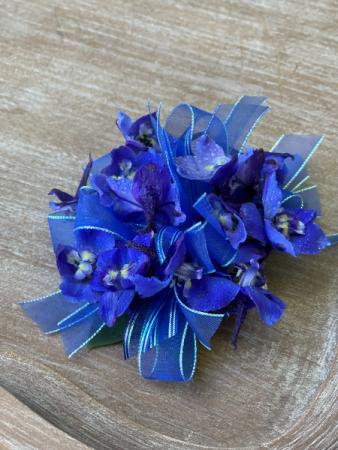 Sapphire Night  Wrist Corsage