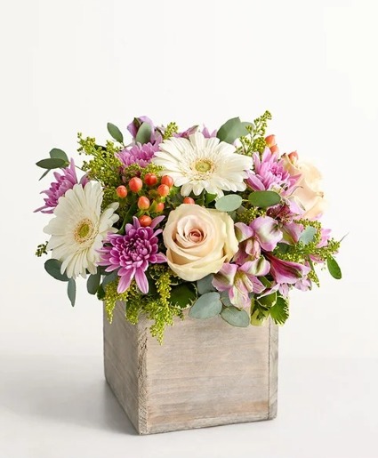 Blooming Garden  Wooden box