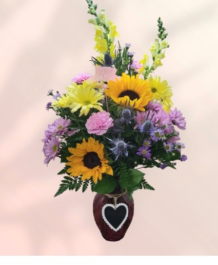 Blooming Love Bouquet FHF-M879 Fresh Flower Keepsake (Local Only)