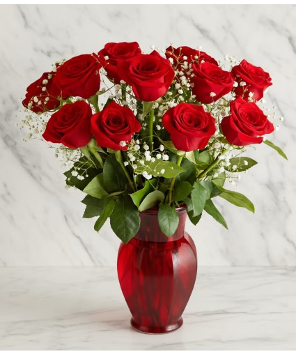 Blooming Love Premium Red Roses Arrangement