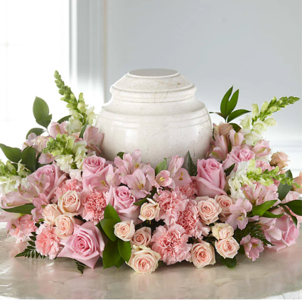 Blooms of Hope  Cremation Urn Arrangement