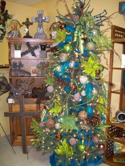 Blue and Green Christmas Tree 