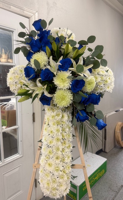 BLUE AND WHITE CROSS 