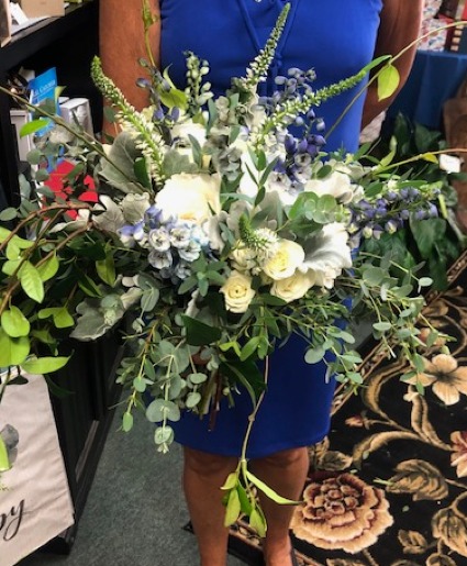 Blue and White Garden Bouquet 