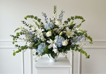 Blue and White Graceful Devotion  in Brentwood, TN | BRENTWOOD FLOWER SHOPPE