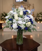 Blue and White Skies FHF-875 Vase Arrangement