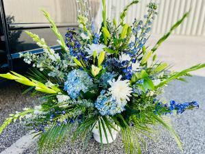 Beloved Blue Sympathy Arrangement  
