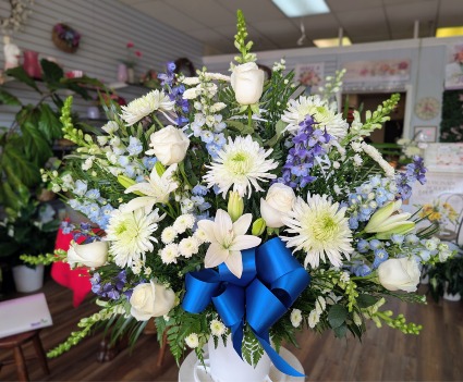 Blue Angel Sympathy Basket Floor Basket