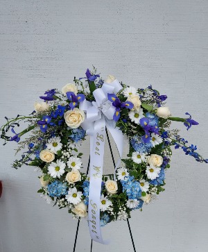 Blue as the Ocean Wreath Wreath