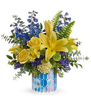 BLUE BEAUTY FRESH ARRANGEMENT