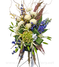 BLUE BELL BESTOWED FUNERAL SPRAY