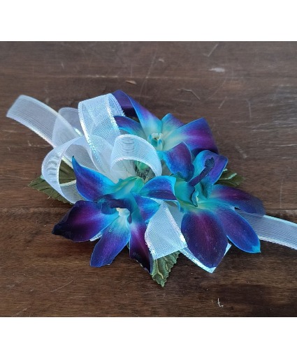 BLUE BOM ORCHID CORSAGE CORSAGE
