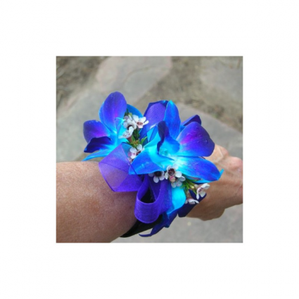 Blue Bomb Corsage