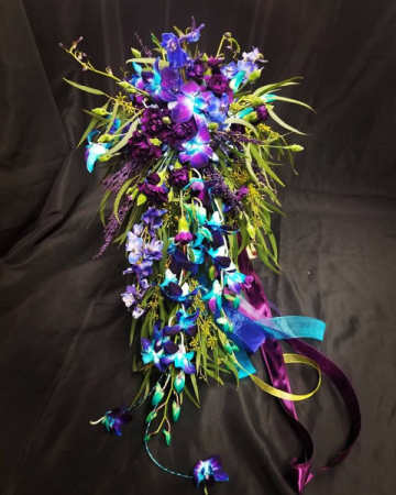 Blue Bomb Wedding Bokay Wedding Bouquet
