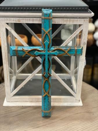 Blue Cross Wall Decor in Acworth, GA | Davis Flowers