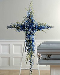 BLUE DELPHINIUM CROSS 