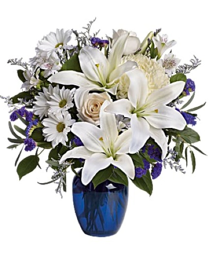 Blue & Grand Floral Bouquet