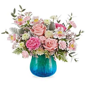 BLUE HUES FLOWER ARRANGEMENT