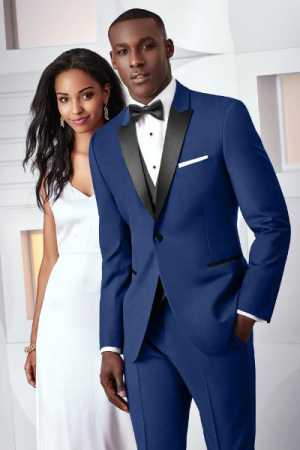 Blue Ike Behar Tribecka Wedding Tux
