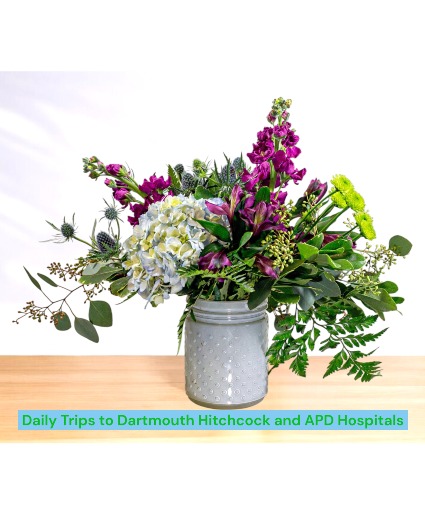 Blue Lagoon Bloom  Vase Arrangement