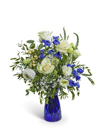 Blue Moon Moment Flower Arrangement