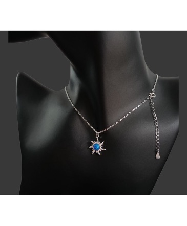 Blue Opal Sun Necklace   in Hyattsville, MD | Rosemery's Flower & Jewelry