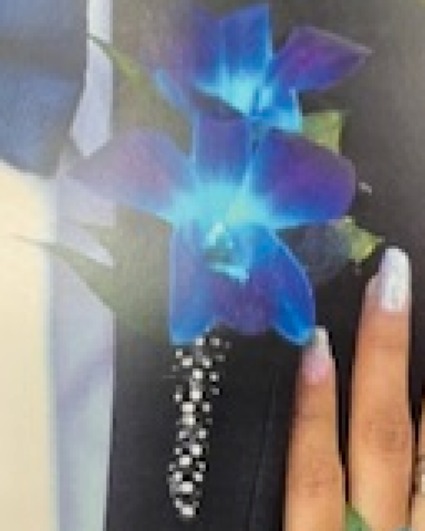 Blue Orchid Boutonniere Boutonniere