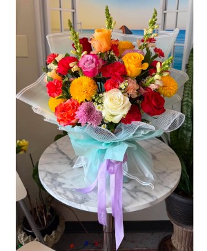 Blue Rainbow Bouquet 