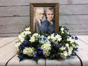 Blue Serenity Photo or Urn Ring