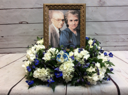 Blue Serenity Photo or Urn Ring