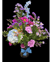 Blue Skies All Day Vase arrangement 