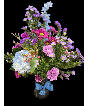 Blue Skies All Day Vase arrangement 