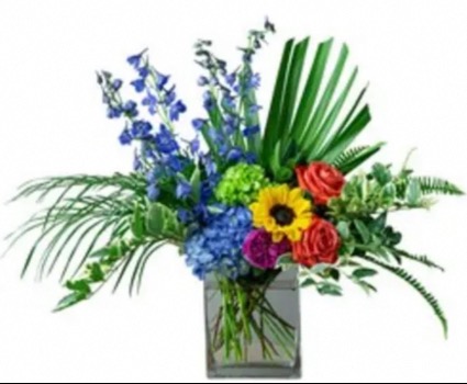 Blue skies elegance  Vase 