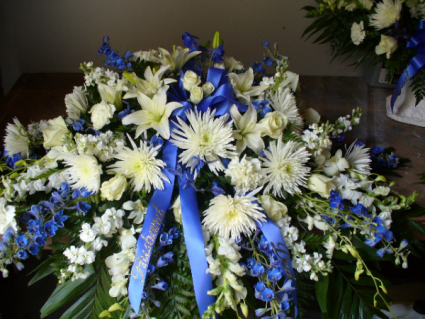 Blue Sky Casket Spray 