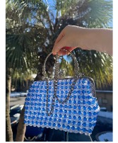 Blue sky purse Handmade by local artist