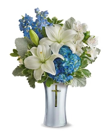 Blue Spirit Bouquet  in Granger, IN | Yellow Rose Florist And Flower Basket