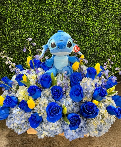 blue stich arrangenment 